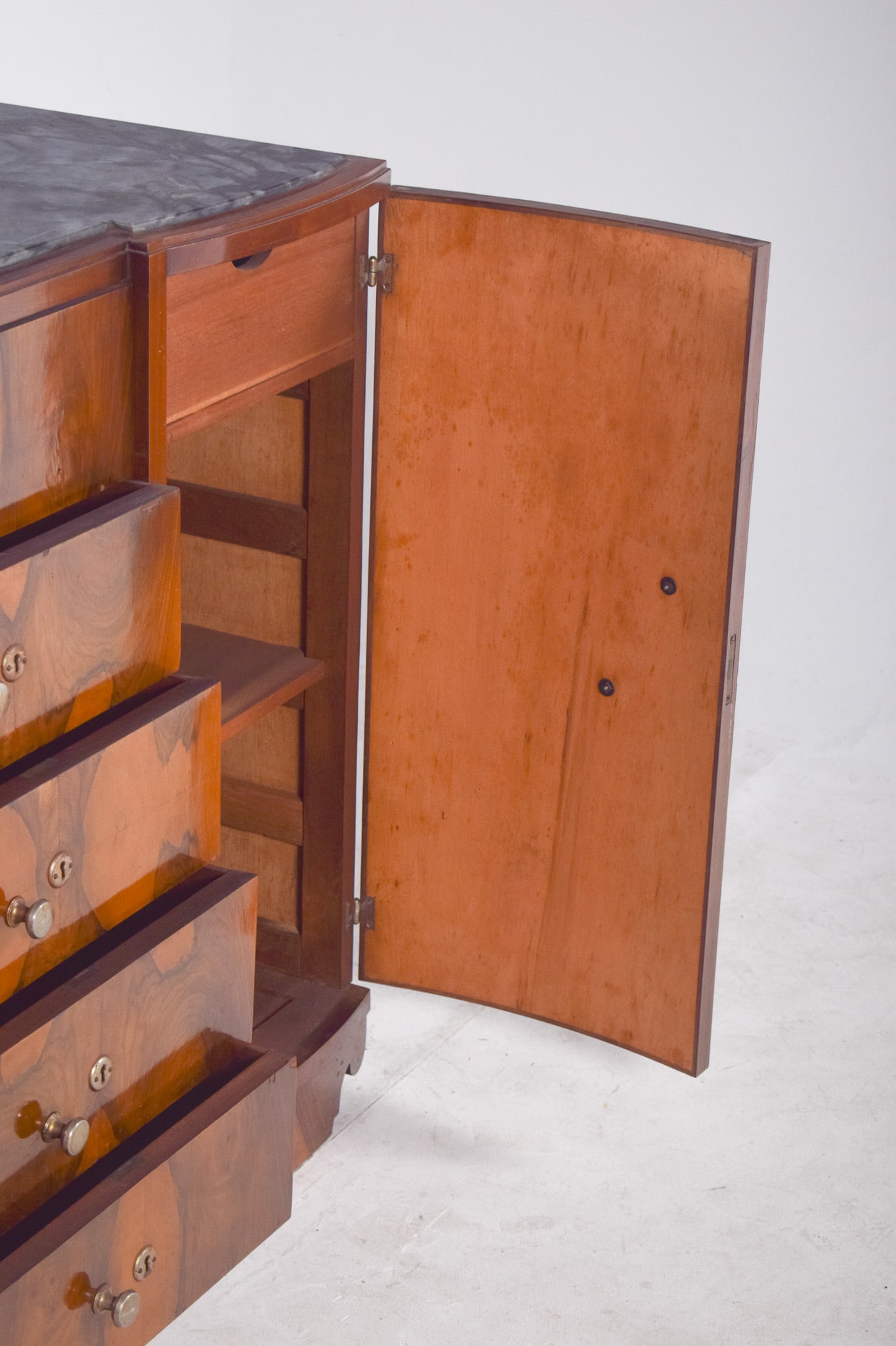 Vintage Portuguese Art Deco Mirror Sideboard, 1920 - 10