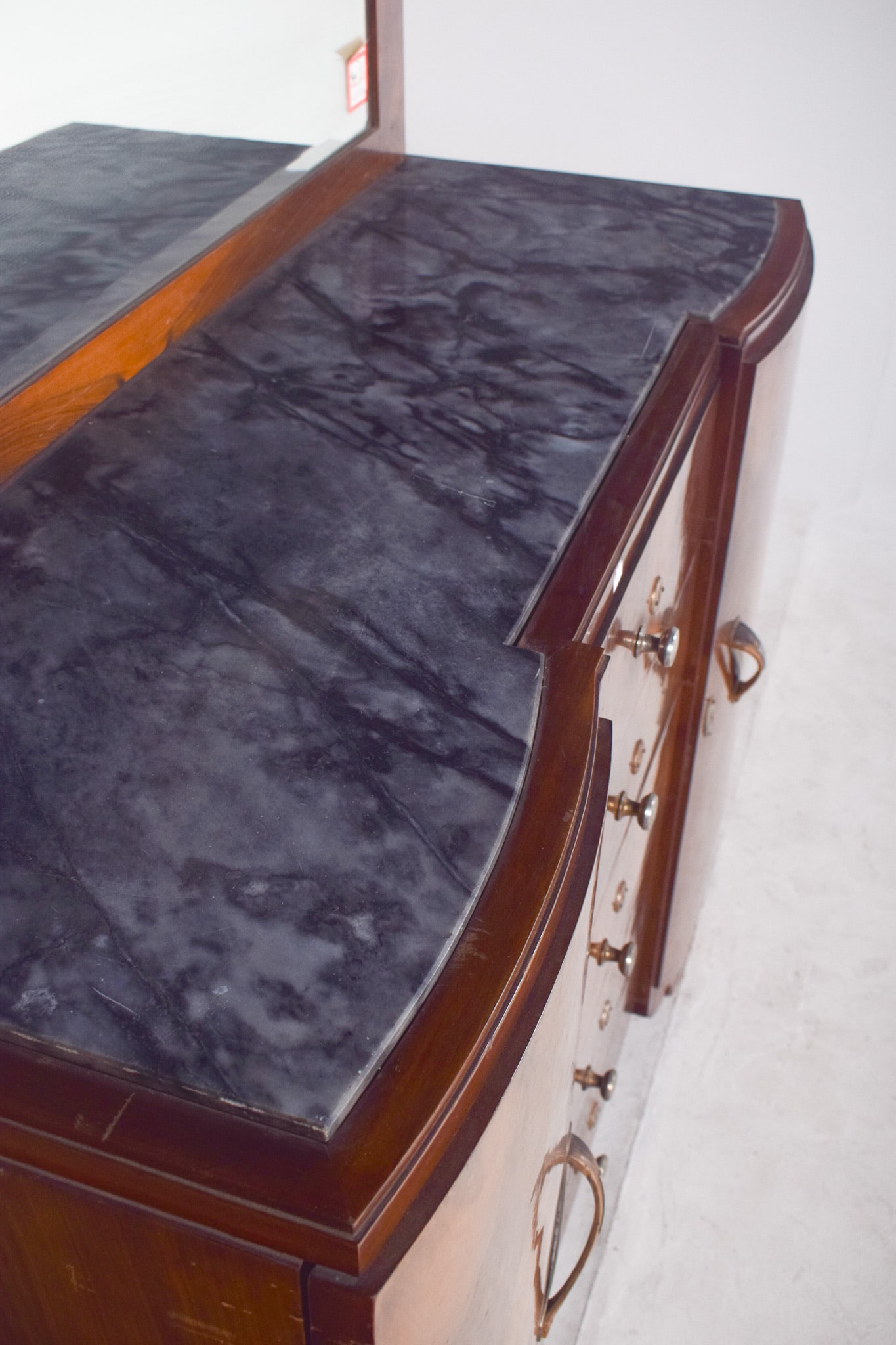 Vintage Portuguese Art Deco Mirror Sideboard, 1920 - 7