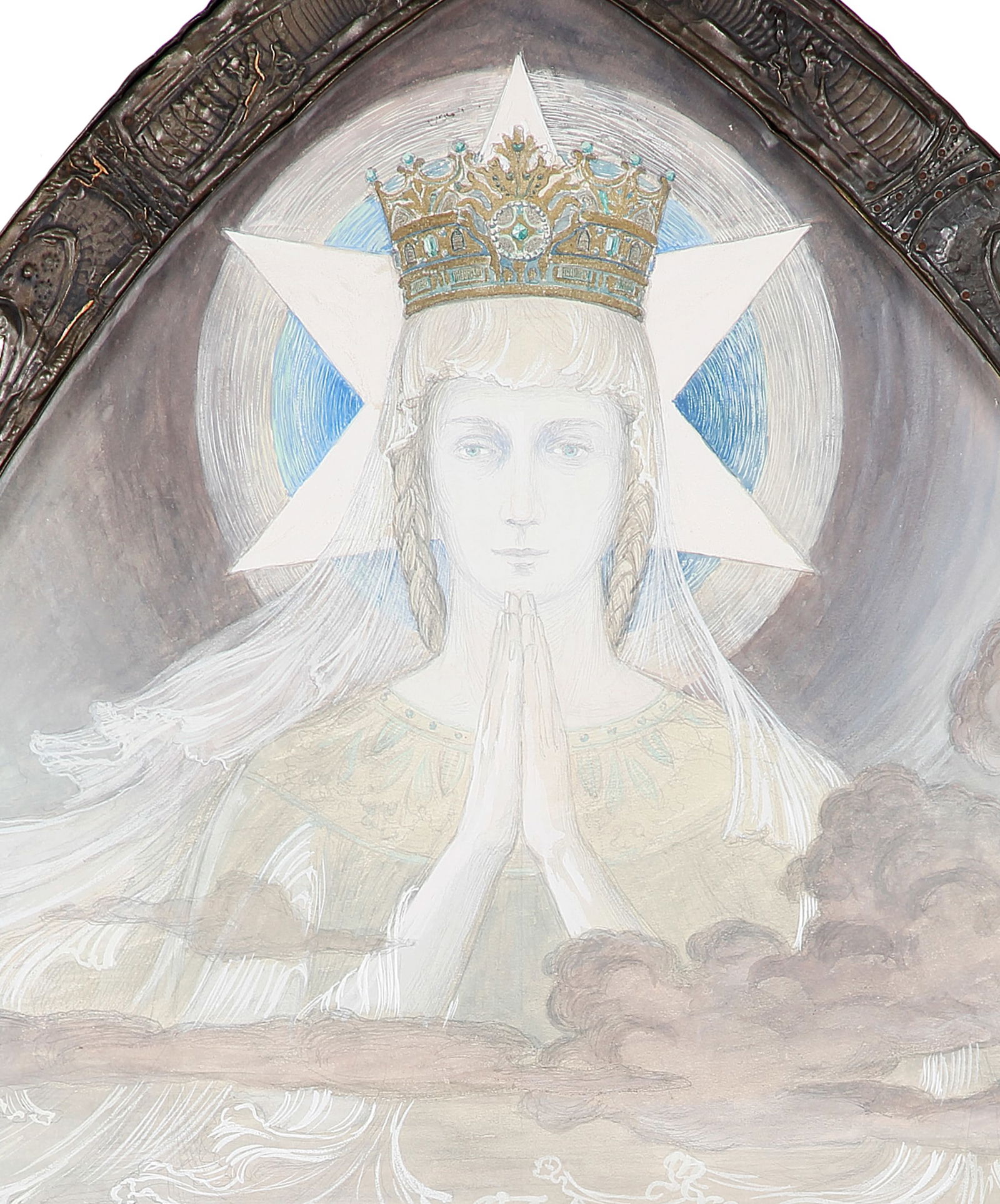 Yvonne Clarinval, La Vierge des Mers, 1910, Mixed Media - 2