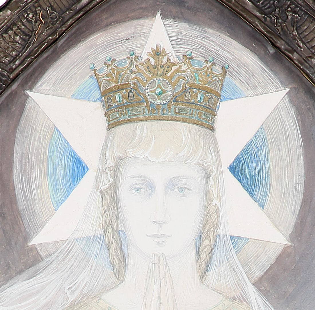 Yvonne Clarinval, La Vierge des Mers, 1910, Mixed Media - 7