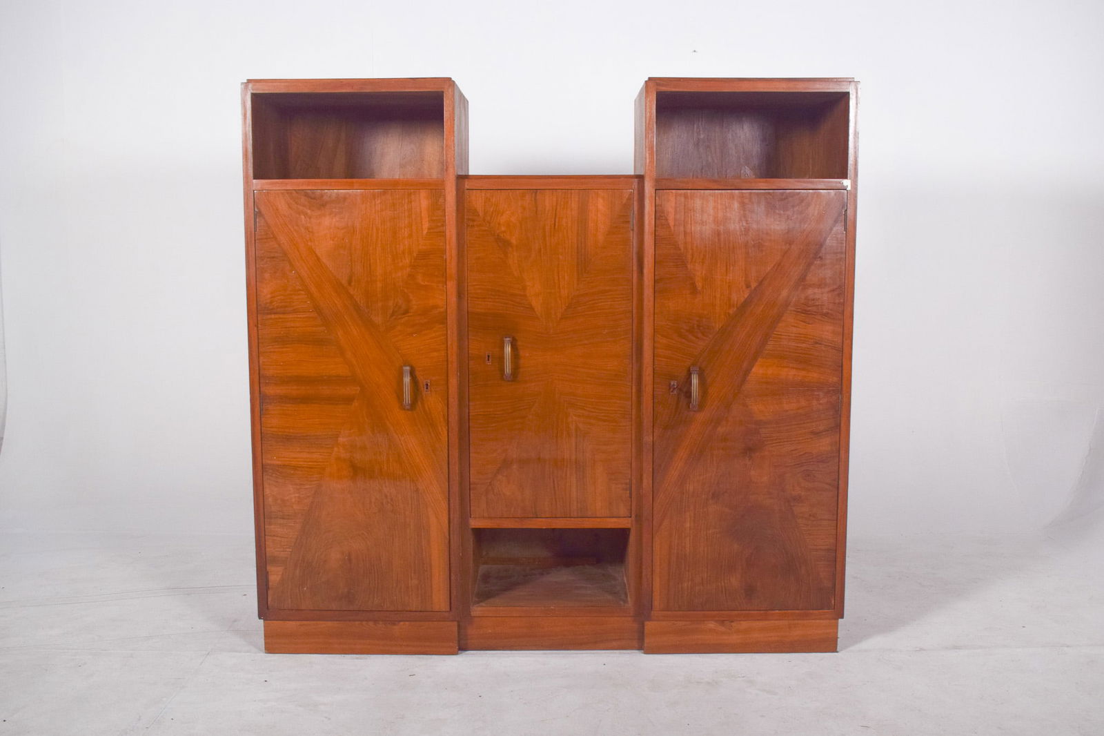 3-Door Bookcase, 1920s - 2