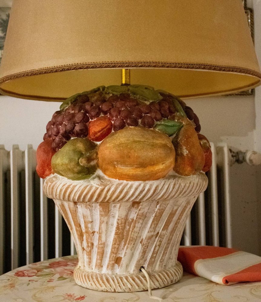 Italian Como Lamp in Porcelain, 1970s - 3