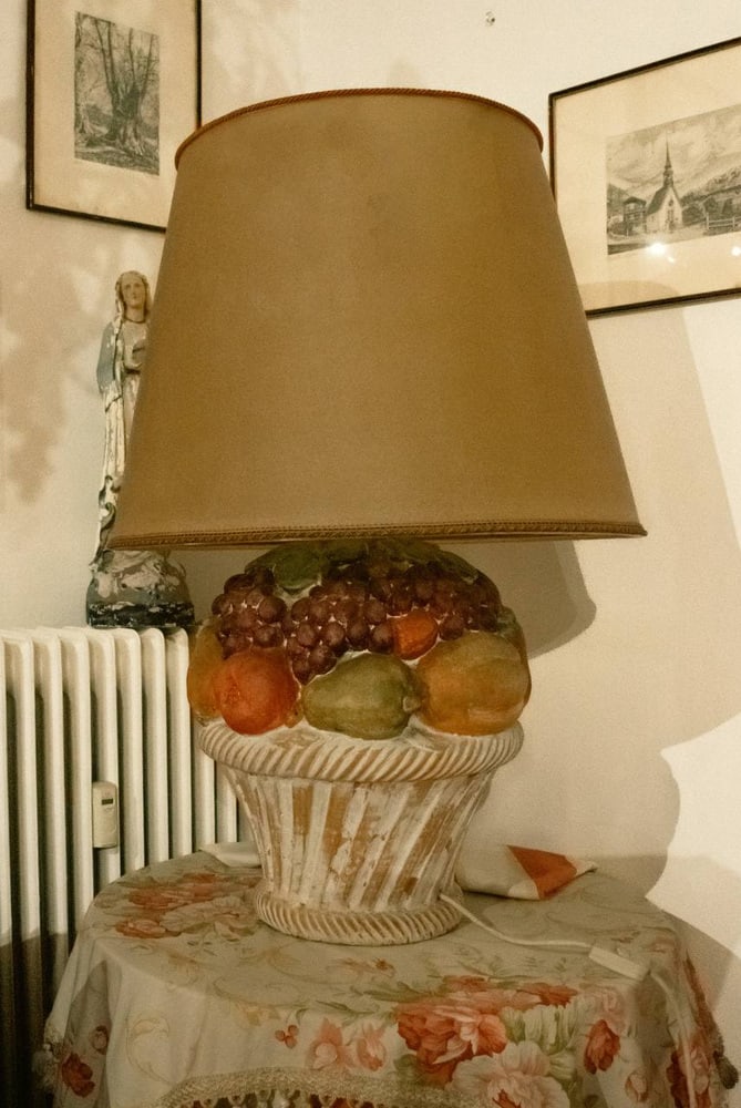 Italian Como Lamp in Porcelain, 1970s - 7