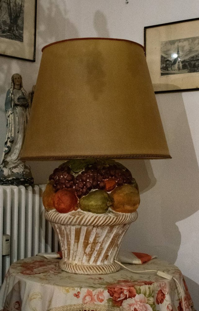 Italian Como Lamp in Porcelain, 1970s - 8