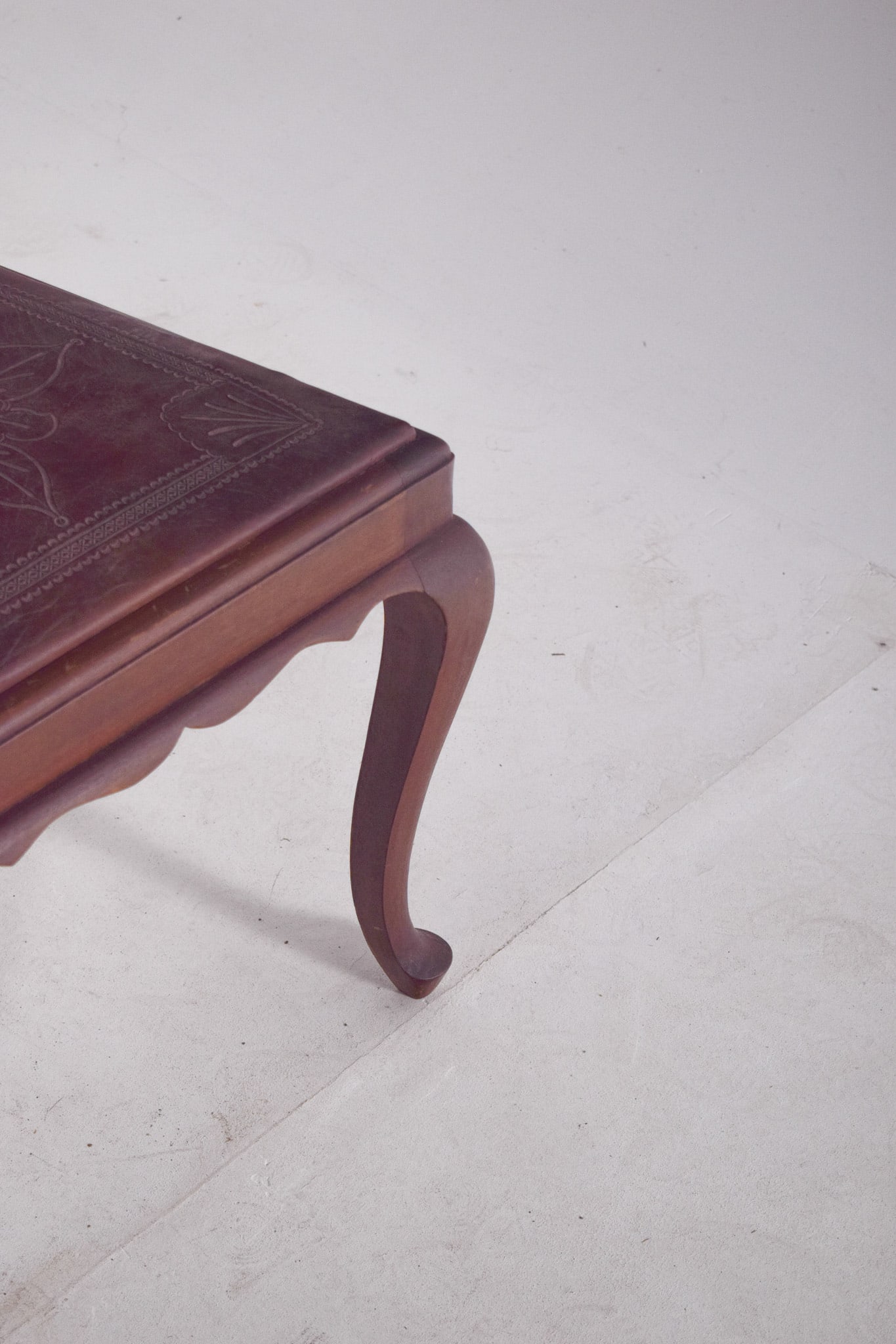 Chairs with Embossed Leather Seats, 1950s, Set of 2 - 8