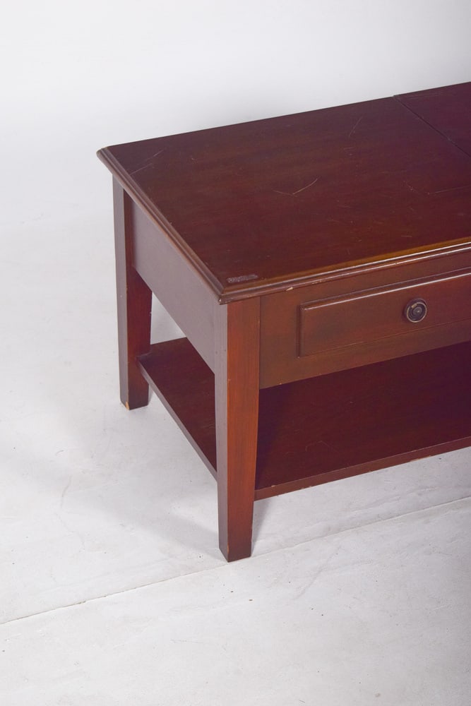 Rectangular Coffee Table with Hinged Top, 1950s - 10