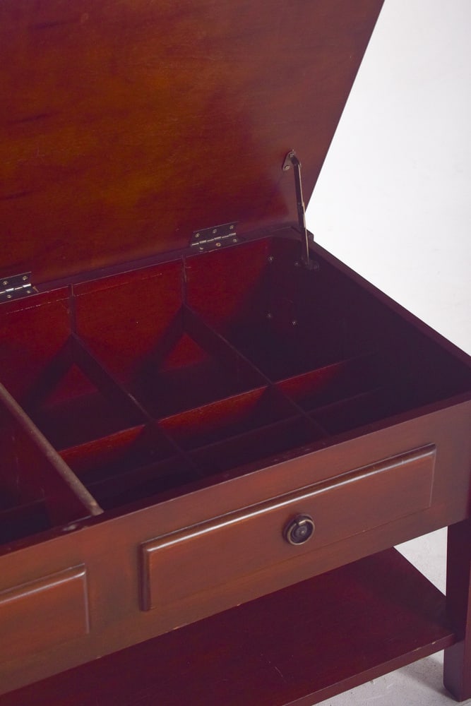 Rectangular Coffee Table with Hinged Top, 1950s - 13