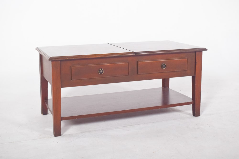 Rectangular Coffee Table with Hinged Top, 1950s - 5