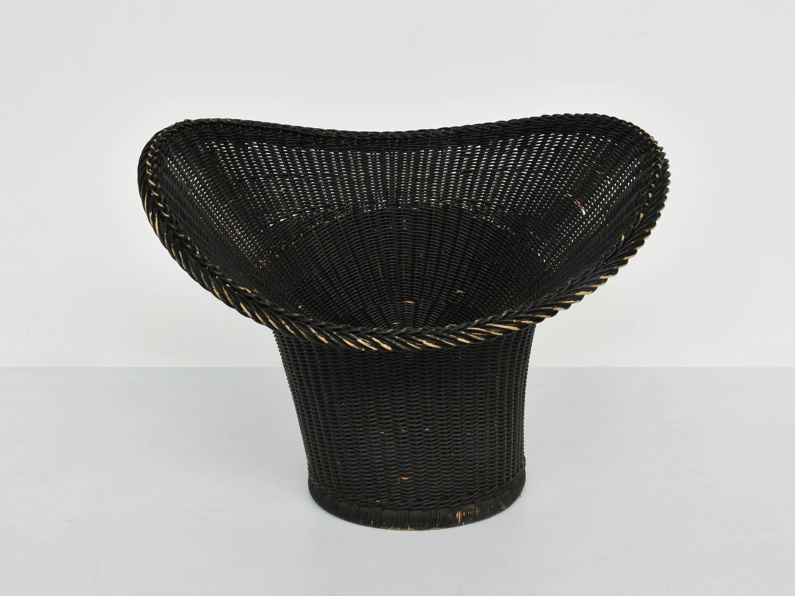 Set of Vintage Woven Wicker Armchairs by Egon Eiermann - 3