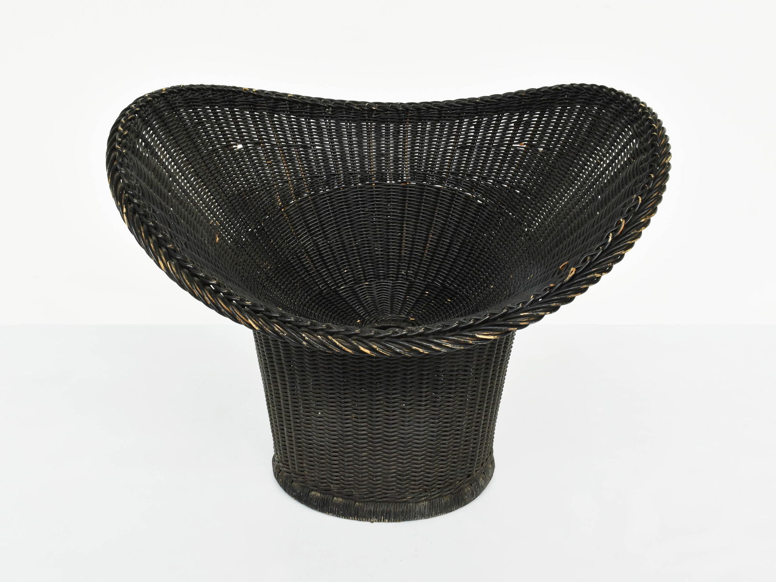 Set of Vintage Woven Wicker Armchairs by Egon Eiermann - 4