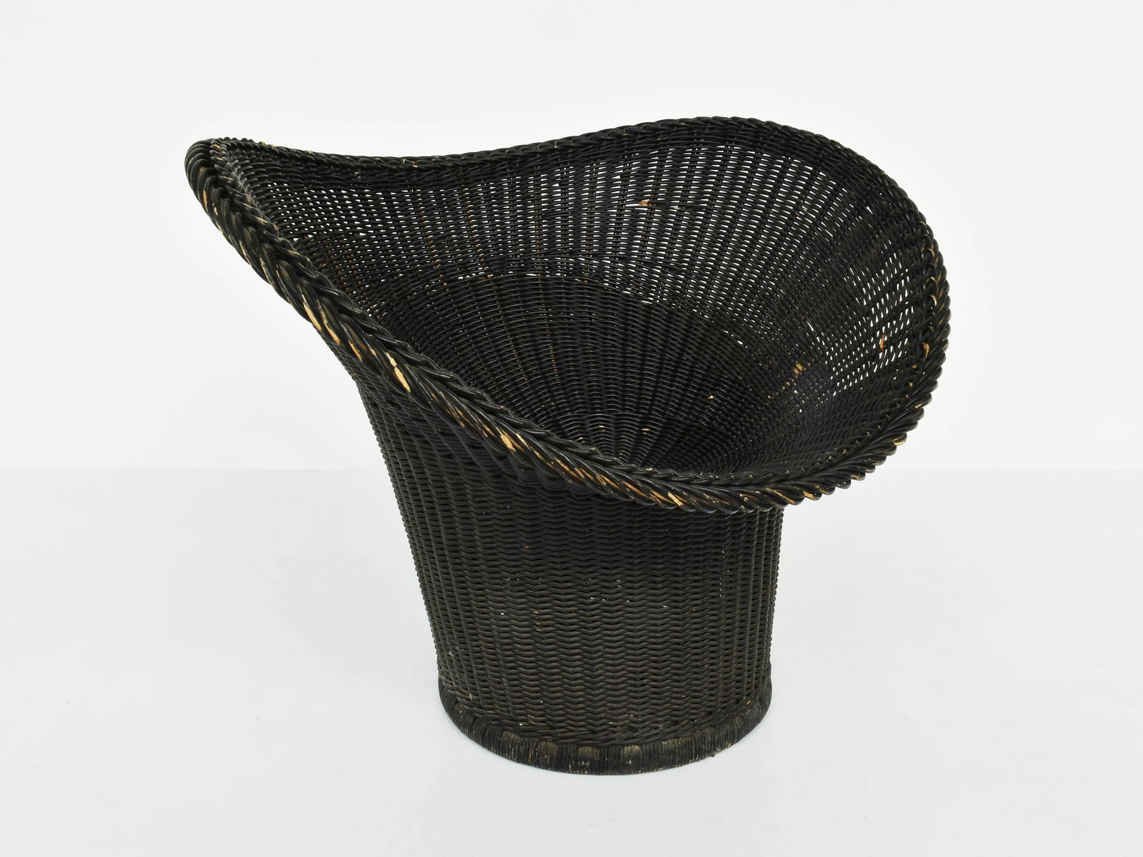 Set of Vintage Woven Wicker Armchairs by Egon Eiermann - 5