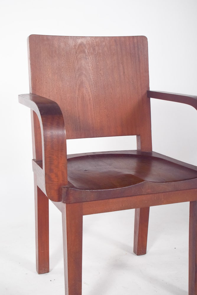Portuguese Mahogany Desk Armchair, 1920s - 10