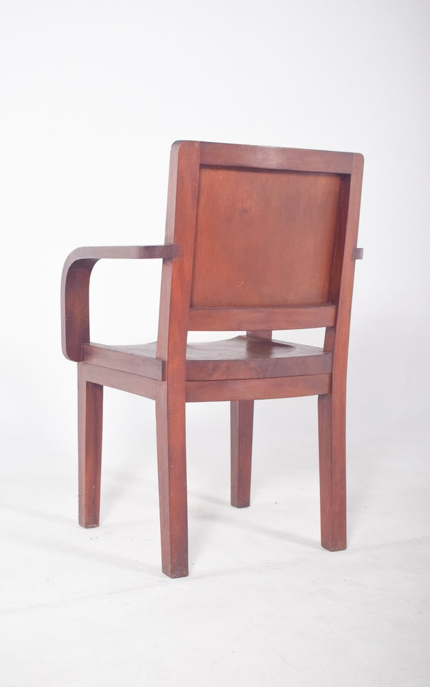 Portuguese Mahogany Desk Armchair, 1920s - 6