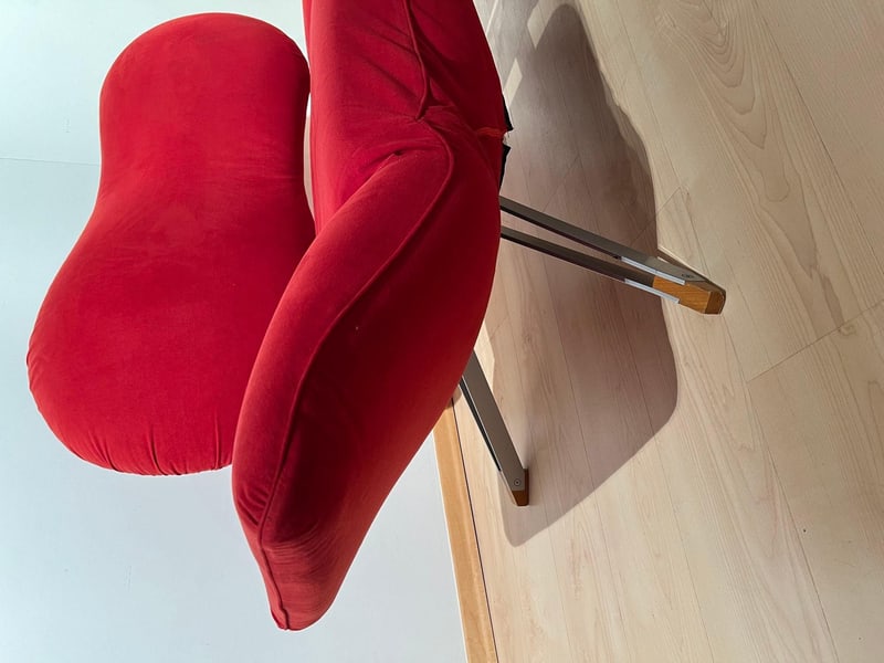 Red Convertible Sofa attributed to Bonaldo, 1980s - 13