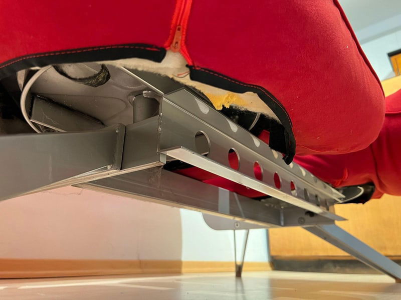 Red Convertible Sofa attributed to Bonaldo, 1980s - 17