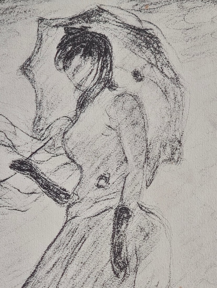 After Claude Monet, Lady with Parasol, 1918, Lithograph - 5