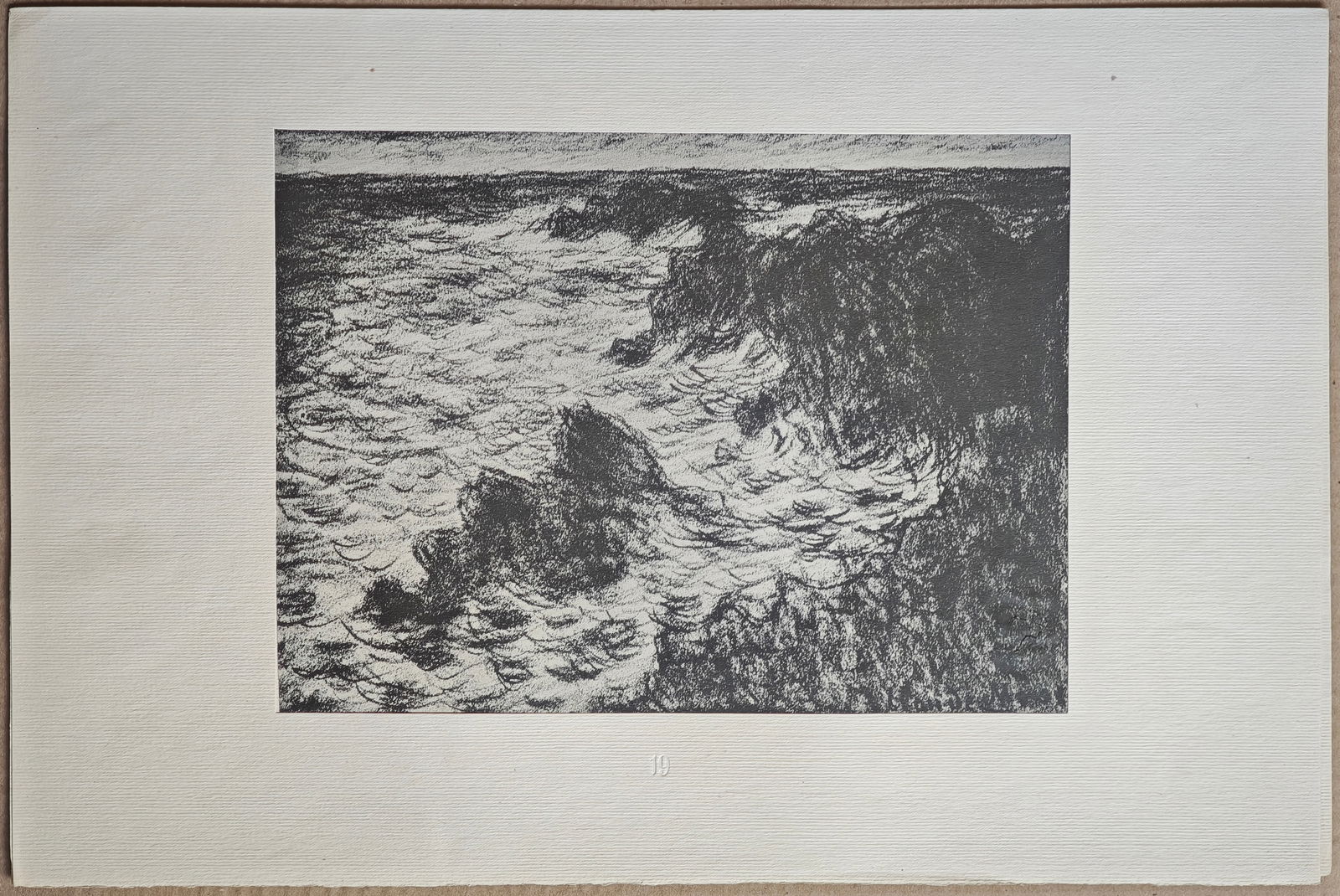 After Claude Monet, The Sea at Belle-Isle, Lithograph - 2
