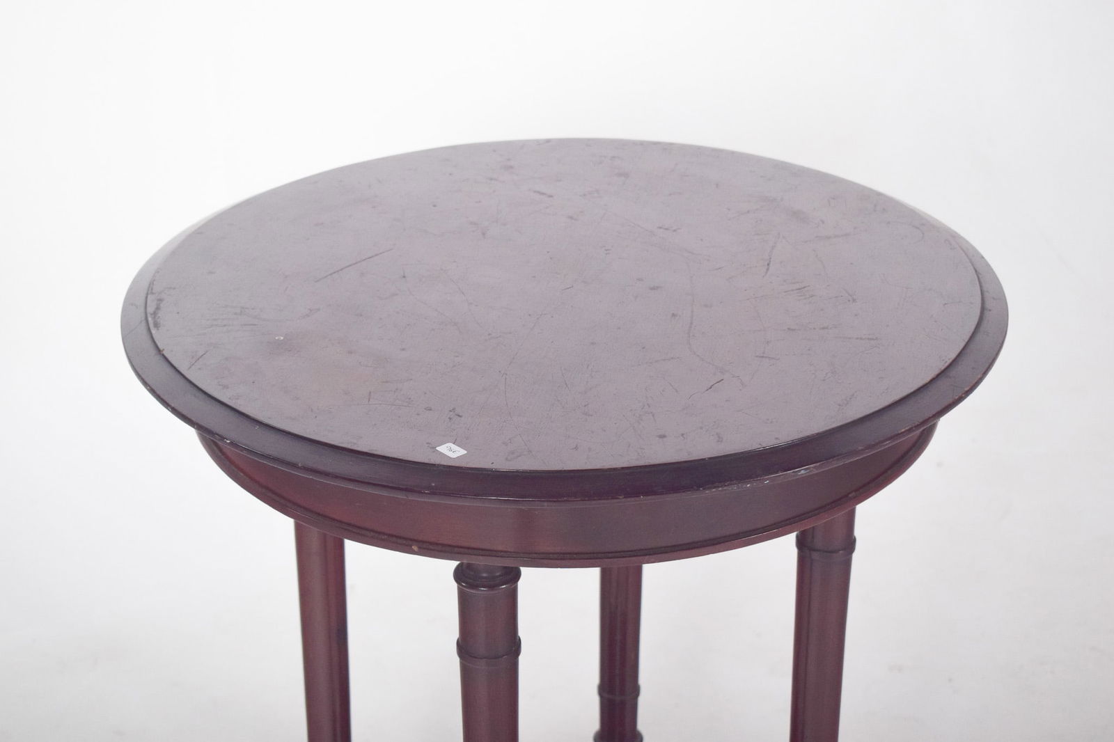 English Round Wood Coffee Table, 1890s - 4