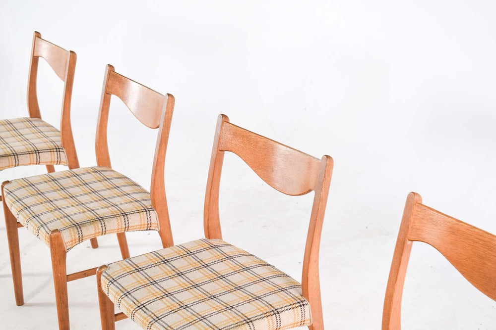 Oak S60 Dining Chairs by Wahl Iversen, 1960s, Set of 4 - 2