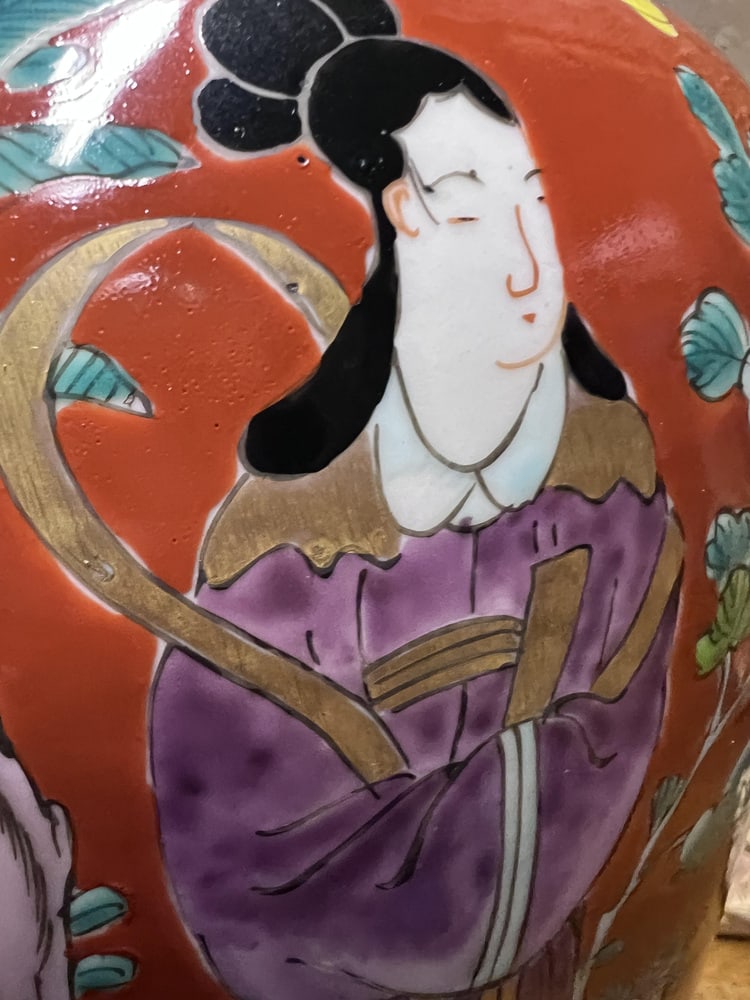 Japanese Kutani Porcelain Vases, 1890s, Set of 2 - 6