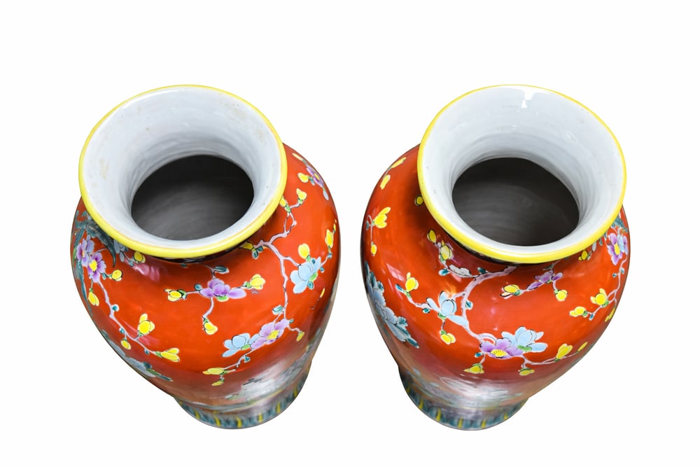 Japanese Kutani Porcelain Vases, 1890s, Set of 2 - 8