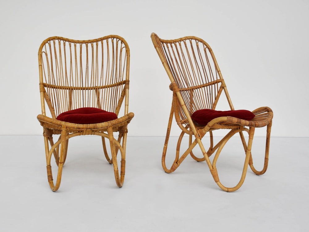 Set of Modern Bamboo Armchairs by Viggo Boesen, 1966 - 9