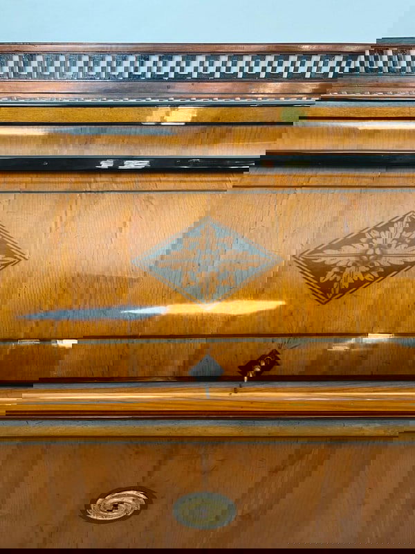 Roll-Top Desk in Cherry Veneer and Brass, 1820 - 13