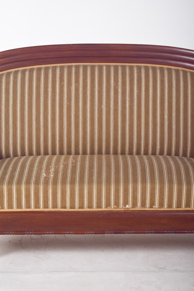 French Upholstered 3-Seater Canape - 11