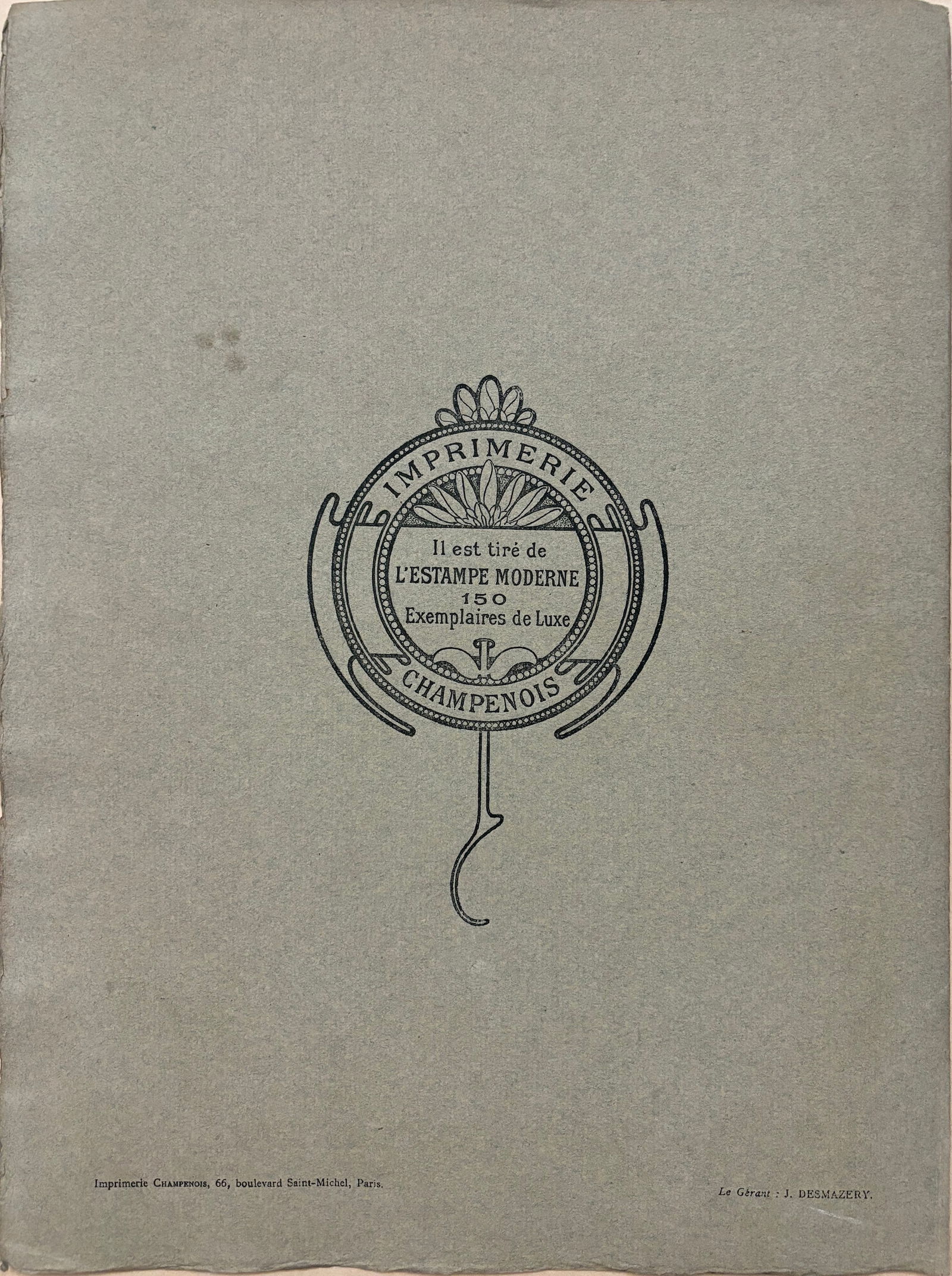 Alphonse Mucha, Cover for l'Estampe Moderne, 1898 - 8