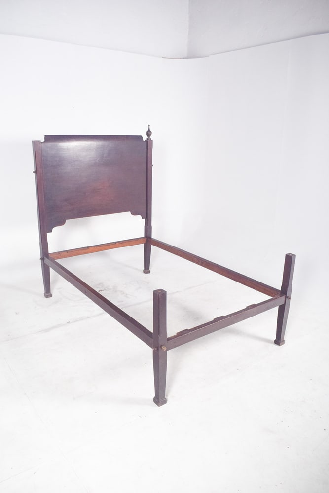 Antique Portuguese Mahogany Bed, 1890 - 10