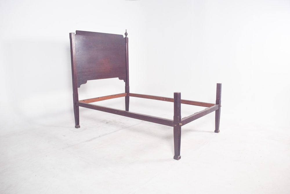 Antique Portuguese Mahogany Bed, 1890 - 3