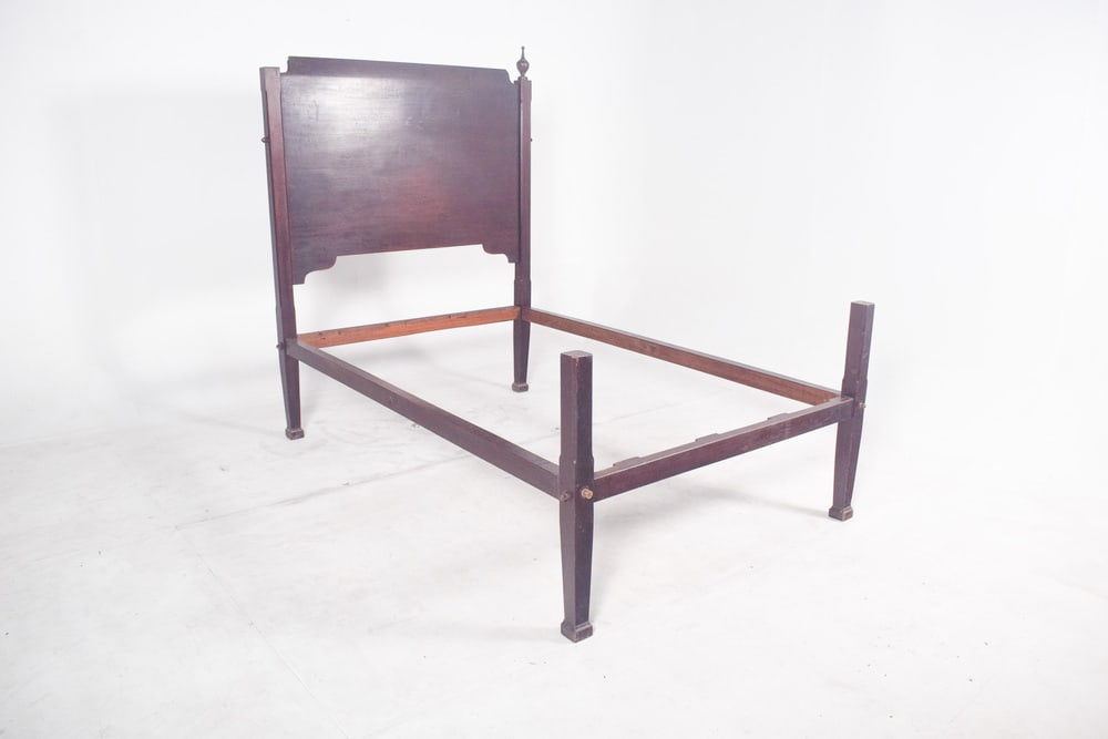 Antique Portuguese Mahogany Bed, 1890 - 4
