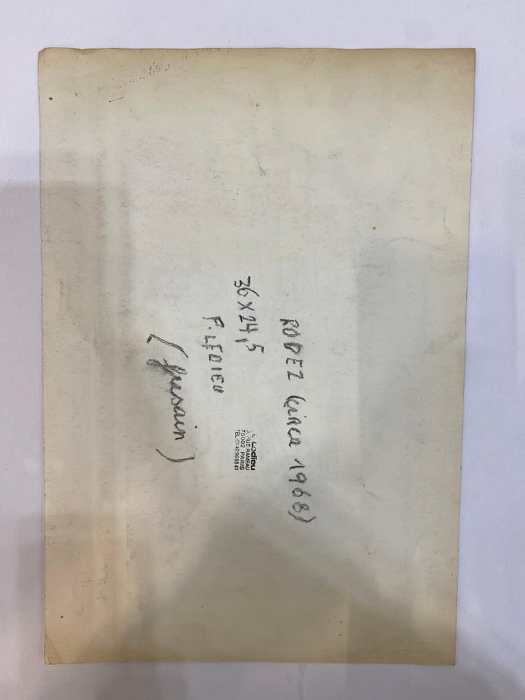 Francine Ledieu, Rodez, 1968, Charcoal on Paper - 5