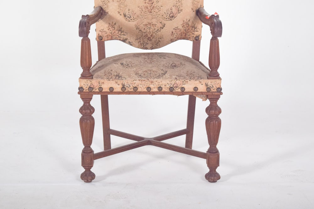 Armchair with Back and Upholstered Seats, 1890s - 4
