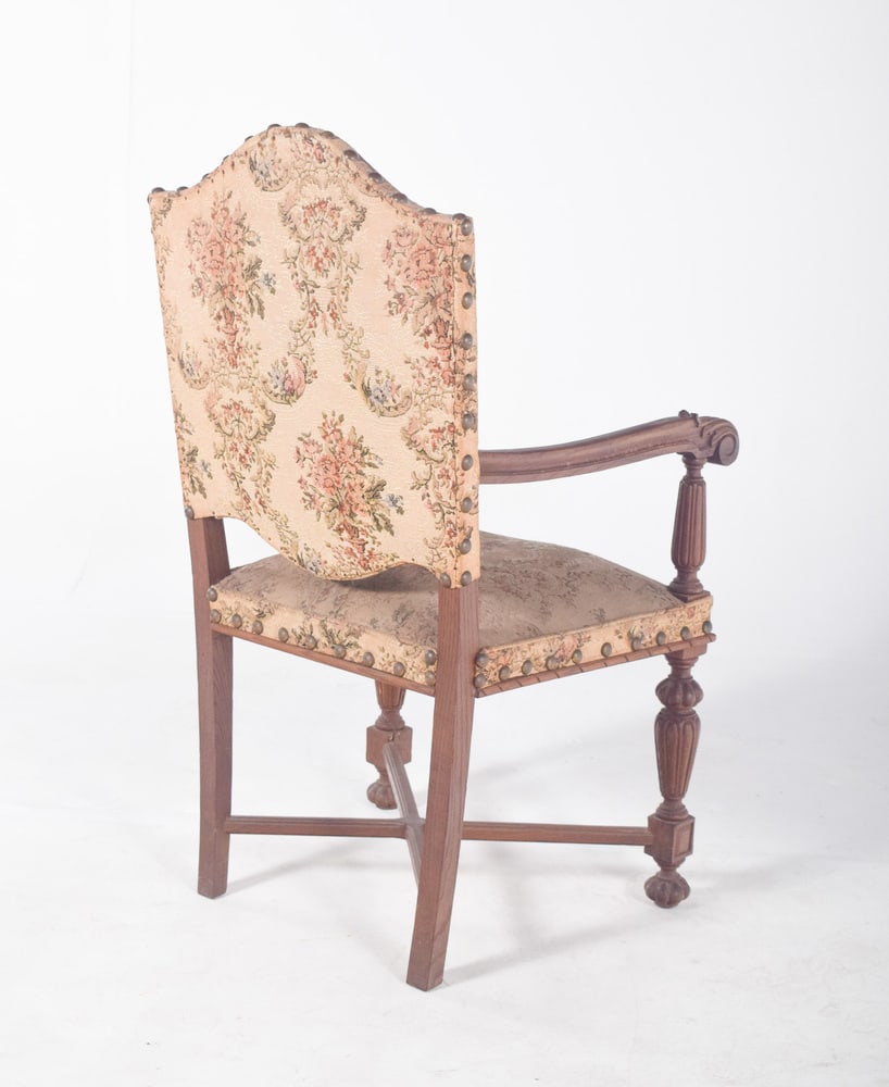 Armchair with Back and Upholstered Seats, 1890s - 6