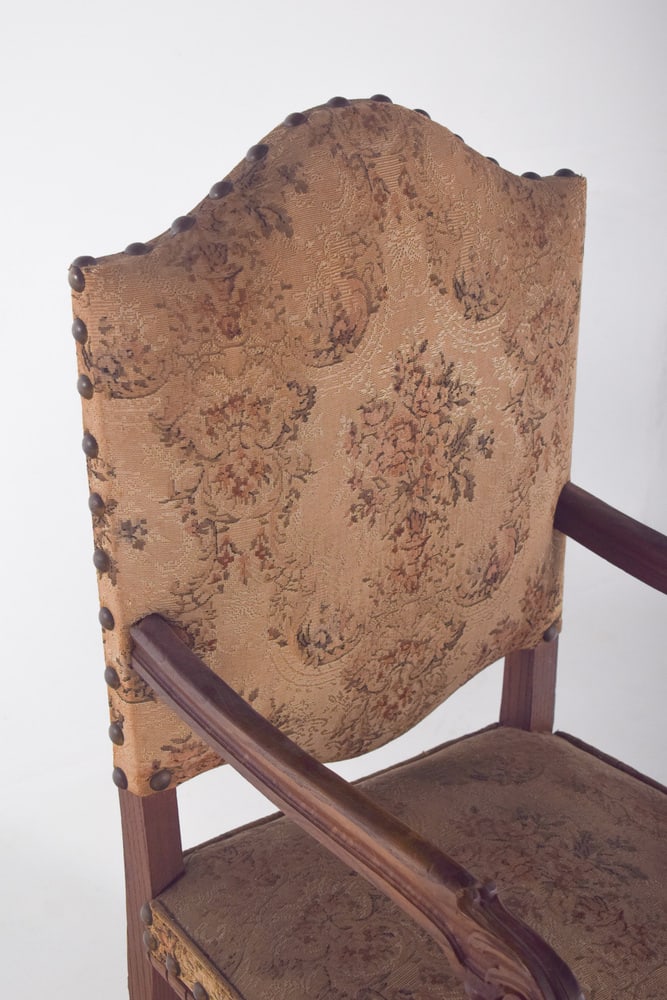 Armchair with Back and Upholstered Seats, 1890s - 9
