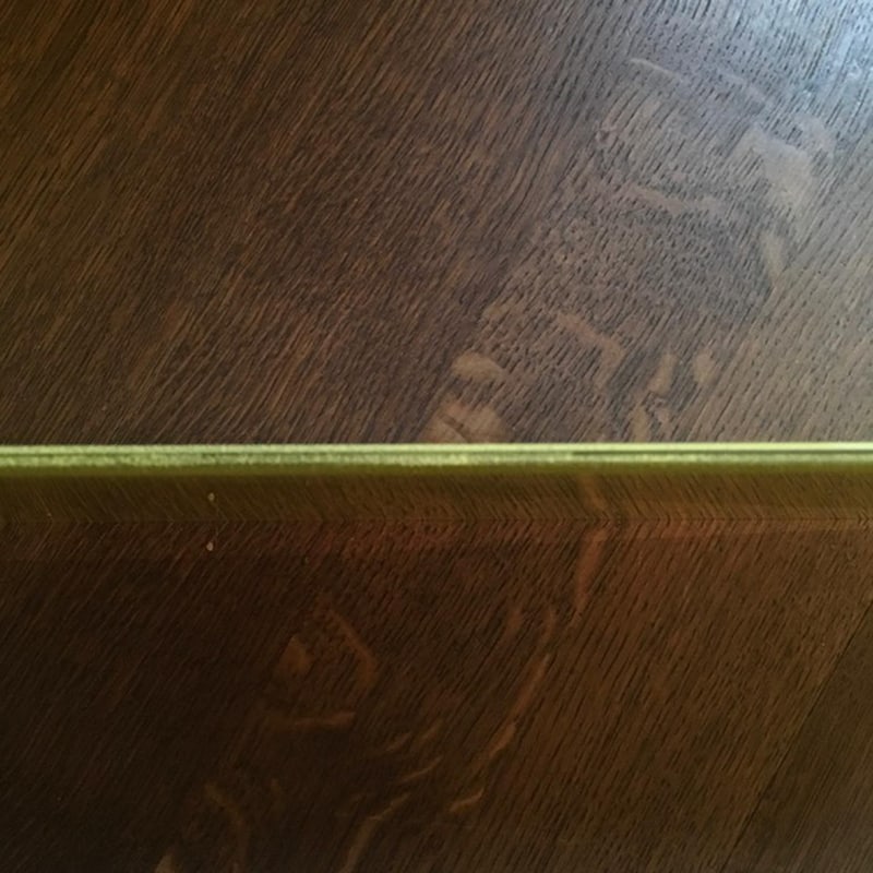 Yellow Wood Buffet with Yellow Glass Shelves, 1850 - 10