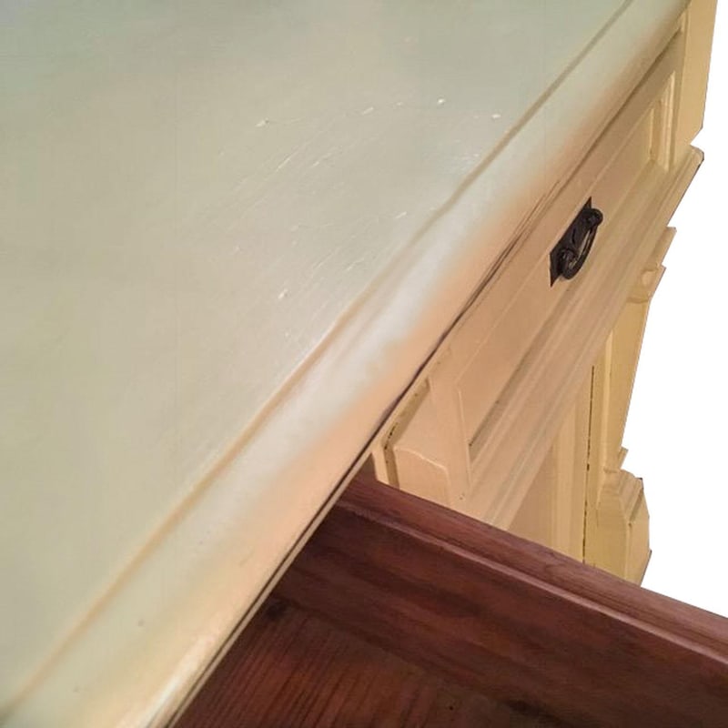 Yellow Wood Buffet with Yellow Glass Shelves, 1850 - 9