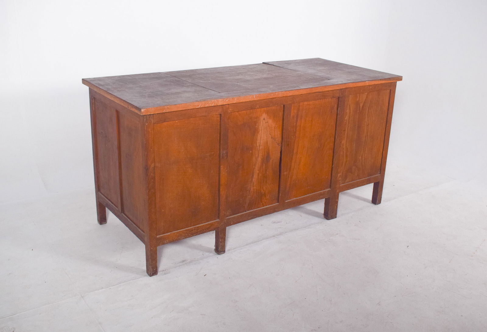 Mid-Century Portuguese Desk with Tilting Top, 1950s - 8