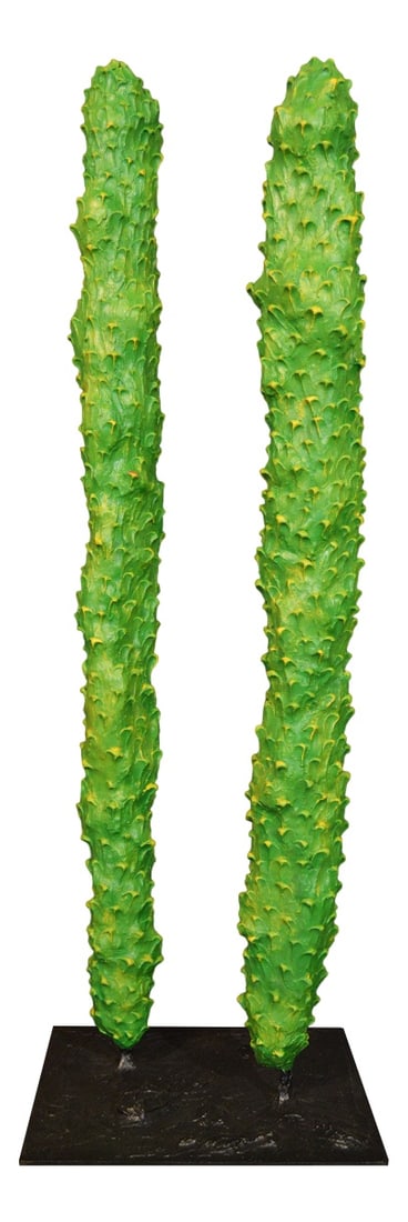 Pop Art Cactus Coat Hanger: Modern Pop Art unusual coat hanger. 155 cm high and the plate is 40x50 cm. Country of Manufacture: Slovenia Design Period: 1980 to 1989 Additional Condition Information: The coat rack is in top