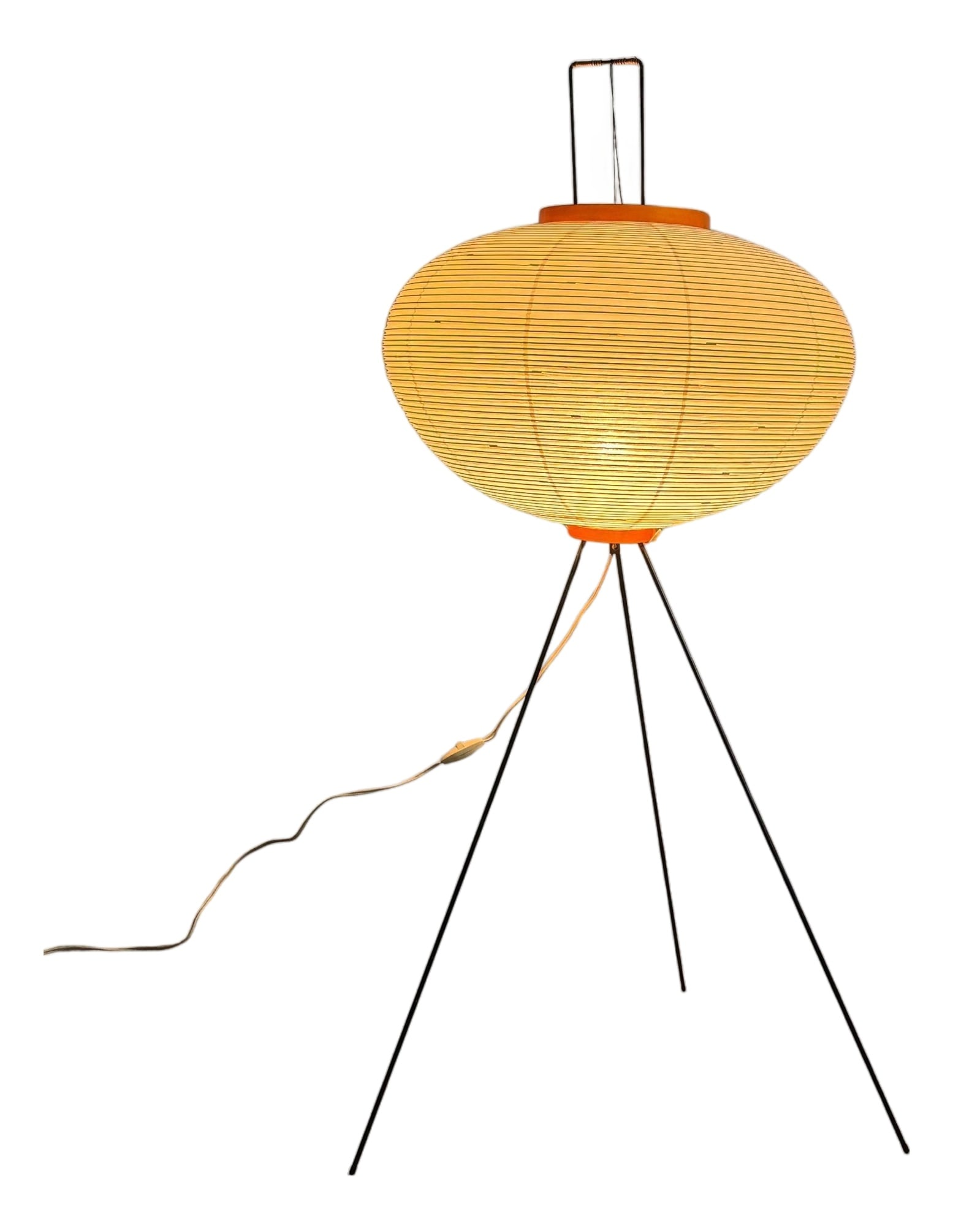 Paper Akari 10A Floor Lamp attributed to Noguchi, 1990s (1 of 8)
