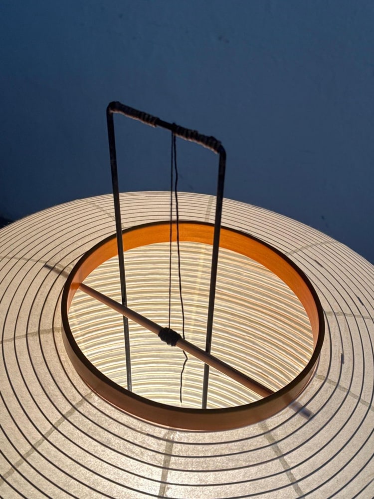 Paper Akari 10A Floor Lamp attributed to Noguchi, 1990s - 3