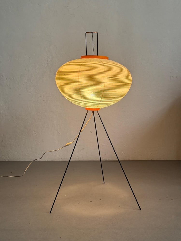 Paper Akari 10A Floor Lamp attributed to Noguchi, 1990s - 4