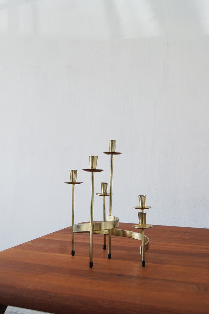 Candleholder by Gunnar Ander for Ystad-Metall, 1950s - 2