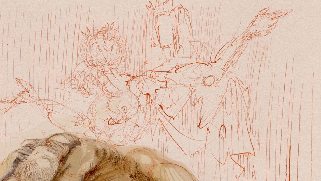 Salvador Dali, Wrathful Souls, 1964, Woodcut - 4