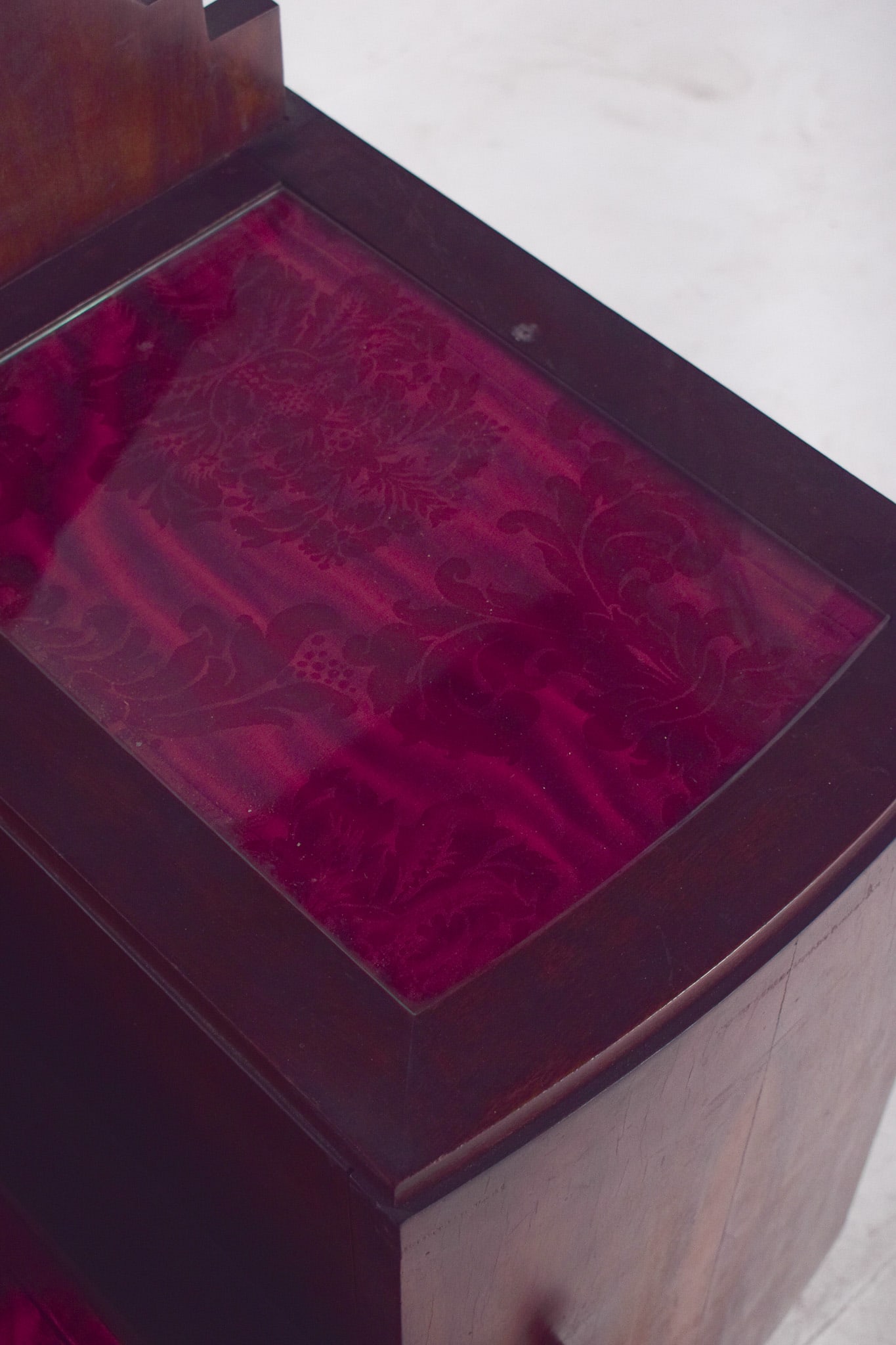 Vintage Art Deco Walnut Dressing Table, 1920s - 3