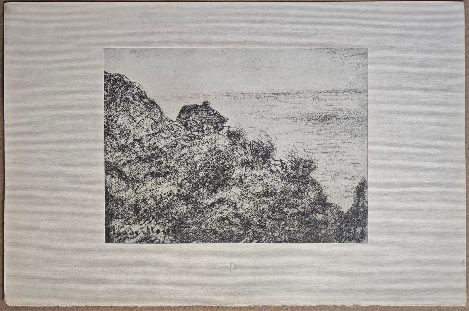 After Claude Monet, The Customs Hut, 1918, Lithograph - 2