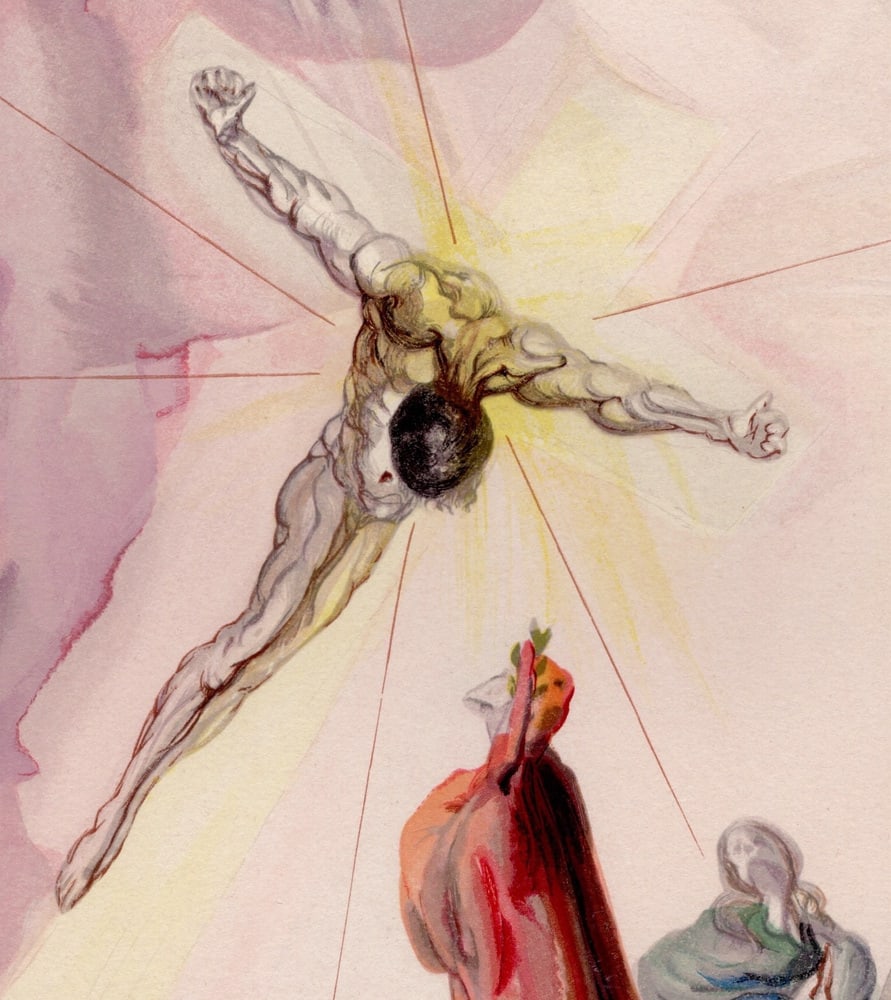 Salvador Dali, The Cross of Mars, 1964, Woodcut - 3