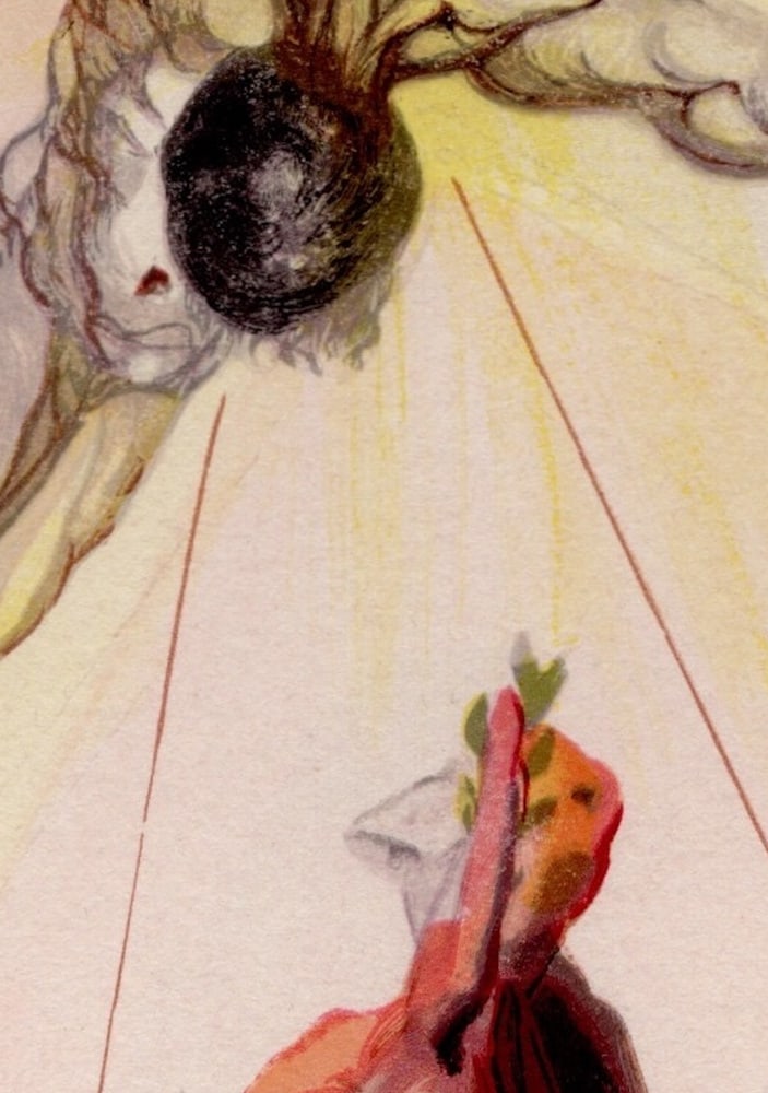 Salvador Dali, The Cross of Mars, 1964, Woodcut - 4