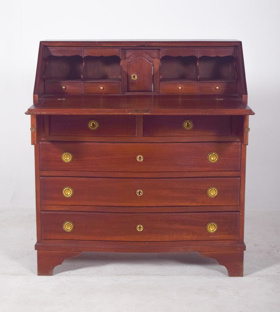 Antique Paper Chest of Drawers in Mahogany, 1890s - 7
